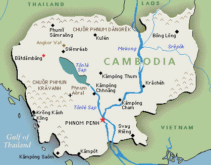 cambodia political map